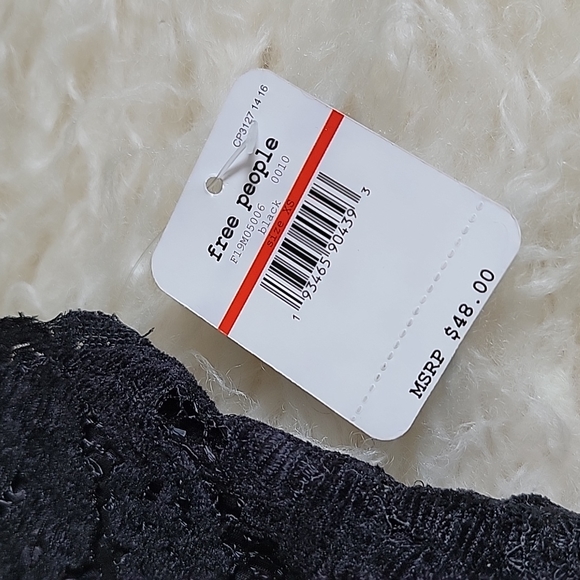 NEW! Free People Intimately Fp Celine Longline Lace Bralette Black - Picture 4 of 9